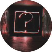 A picture of a dark room with a light in it